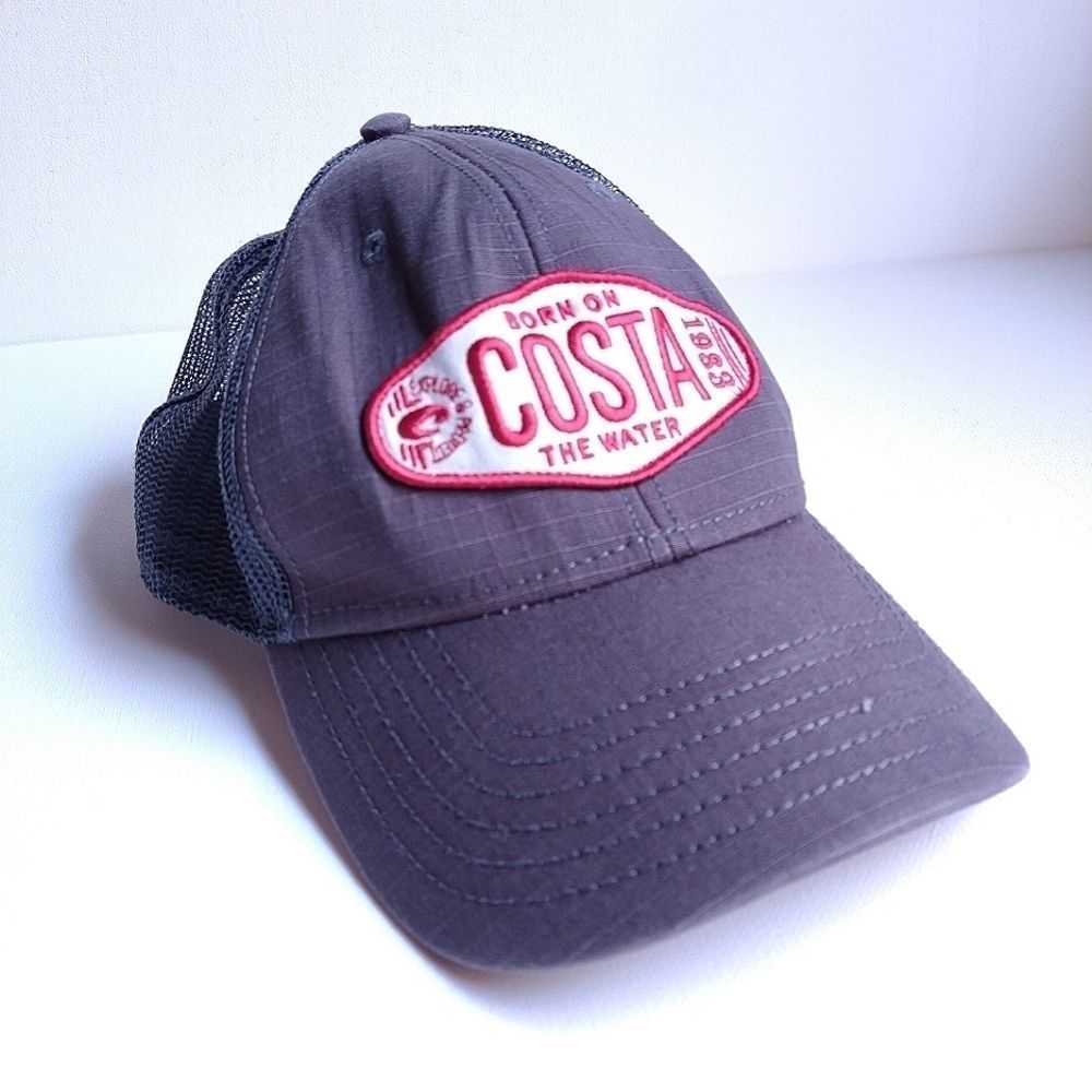 Costa Del Mar Gray Adjustable Cap Hat Men's